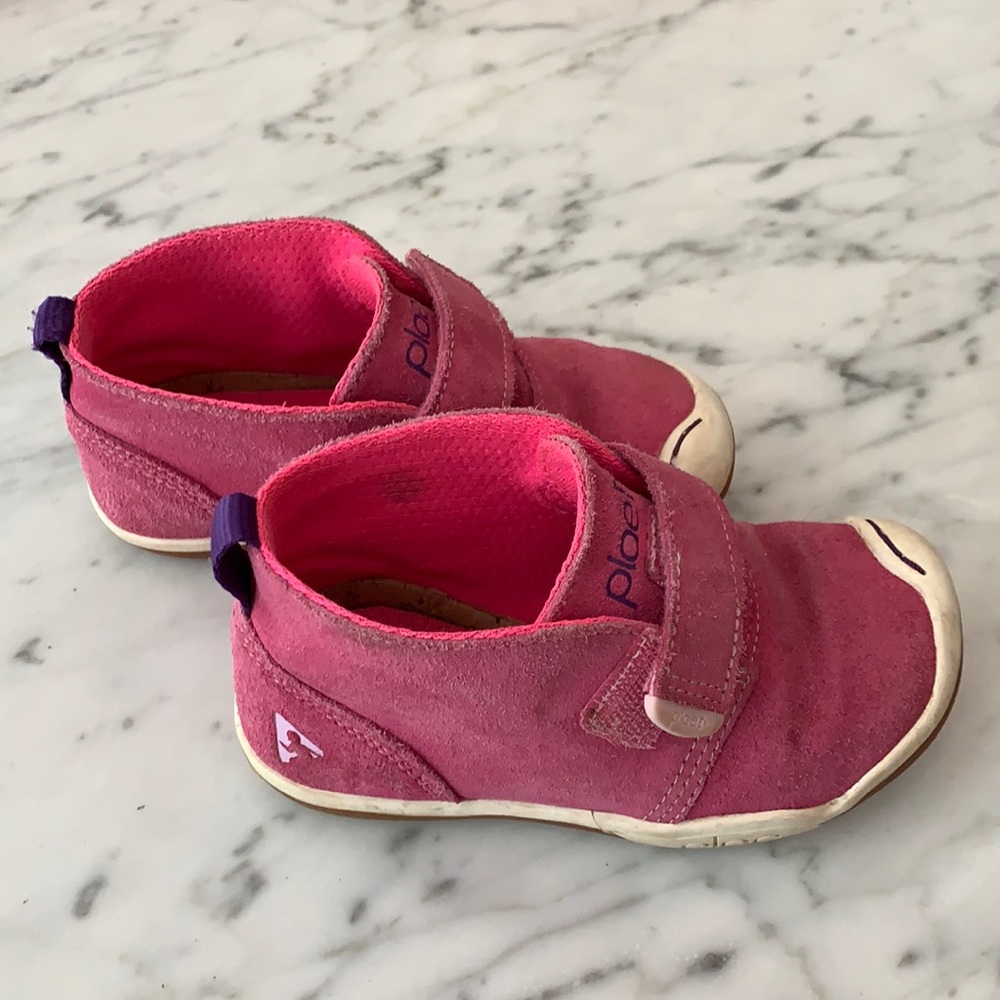 Plae Lou suede toddler shoes